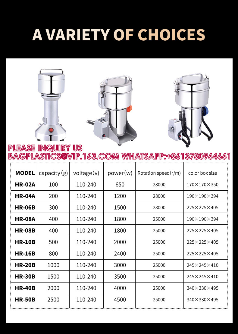 New Automatic Mini Electric Rice And Chilli Powder Grinder Household Dry Food Milling Machine For Home Use For Sale