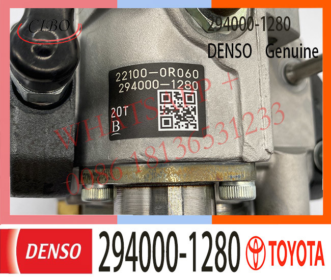 294000-1280 DENSO Diesel Engine Fuel HP3 pump 294000-1280 for 2KD-FTV 22100-0R060