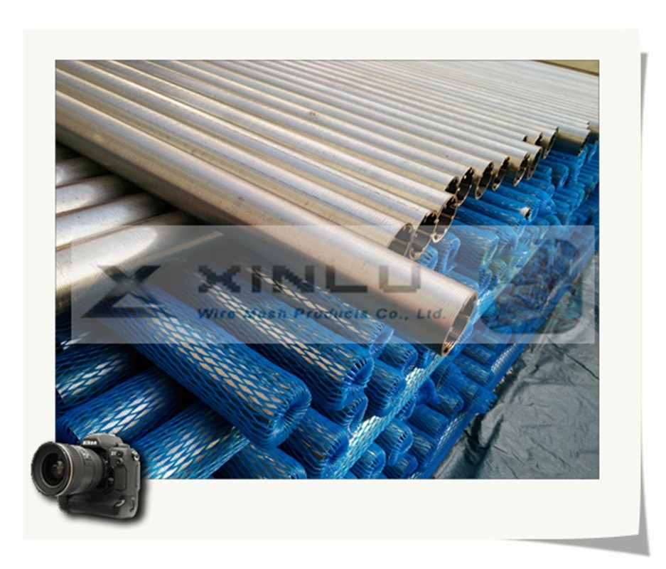 304 316L Stainless Steel Round Tube Slotted V Wire Screen Filter