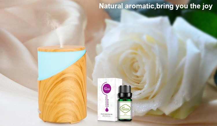 160ML Wood Grain Ultrasonic Atomizer Essential Oil Aroma Diffuser with Waterless Auto Shut-off