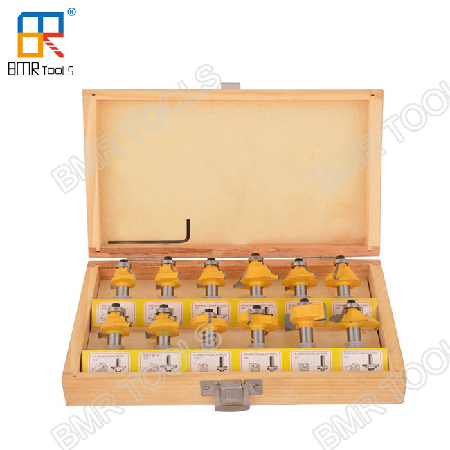 High Performance 8 MM Classic Router Bit Set Most Uses able In 12 Shapes Rotary Tool from BMR TOOLS