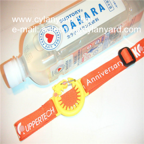 Polyester ribbon with water bottle holder