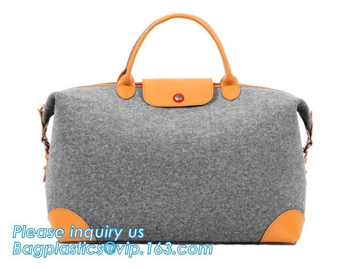 Eco-Friendly Grey Reusable Felt Grocery Shopping Handbag Tot Bag For Women Men,Mesh bags,Shopping bags, Drawstring bags,