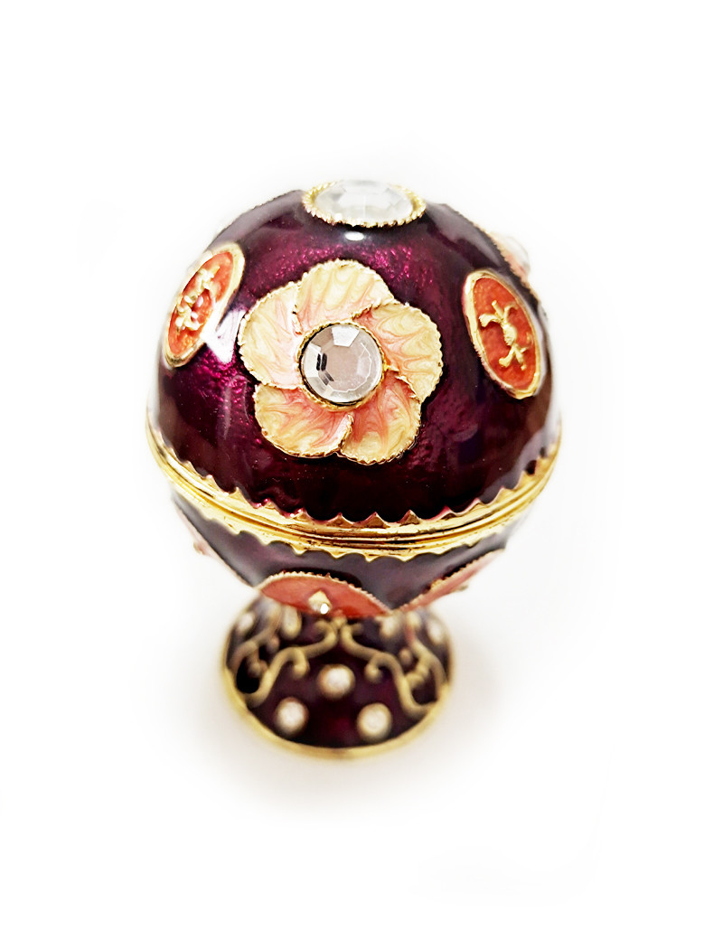 Faberge Egg Trinket Box Faberge Egg Trinket Box Egg Shaped Jewelry Box for Women Egg Trinket Box Gift Birthday Gifts