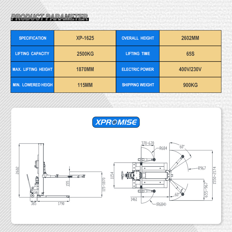 Hot Sale CE Certificated Hydraulic Auto Lift Single Post Car Lift