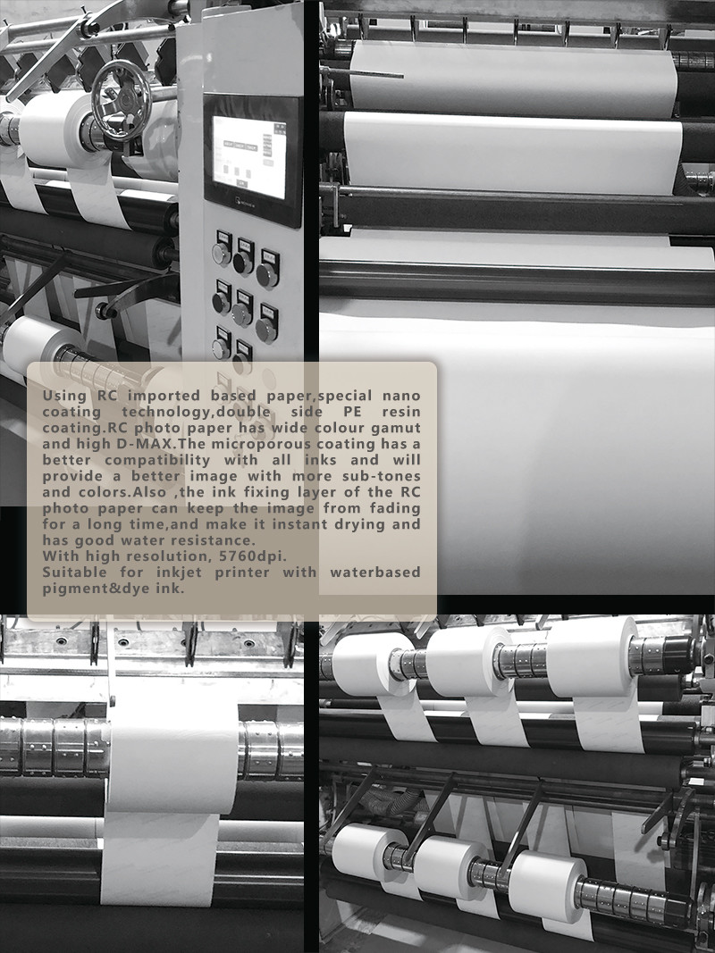 3R 5" Minilab Photo Paper 0.127m 240 Gsm Vivid Printing Color