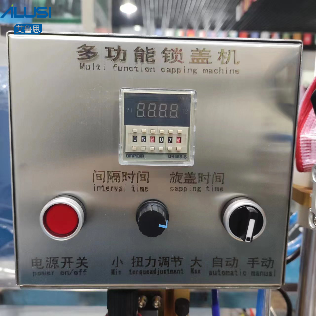 Water Beverage Glass Spray Bottle Capping Machine Pneumatic Caps Screw Machine