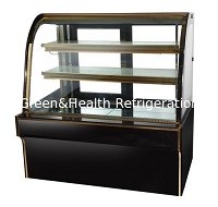 Buy cheap Commercial Right Angle Cake Display Refrigerator With Back Open Glass Door product