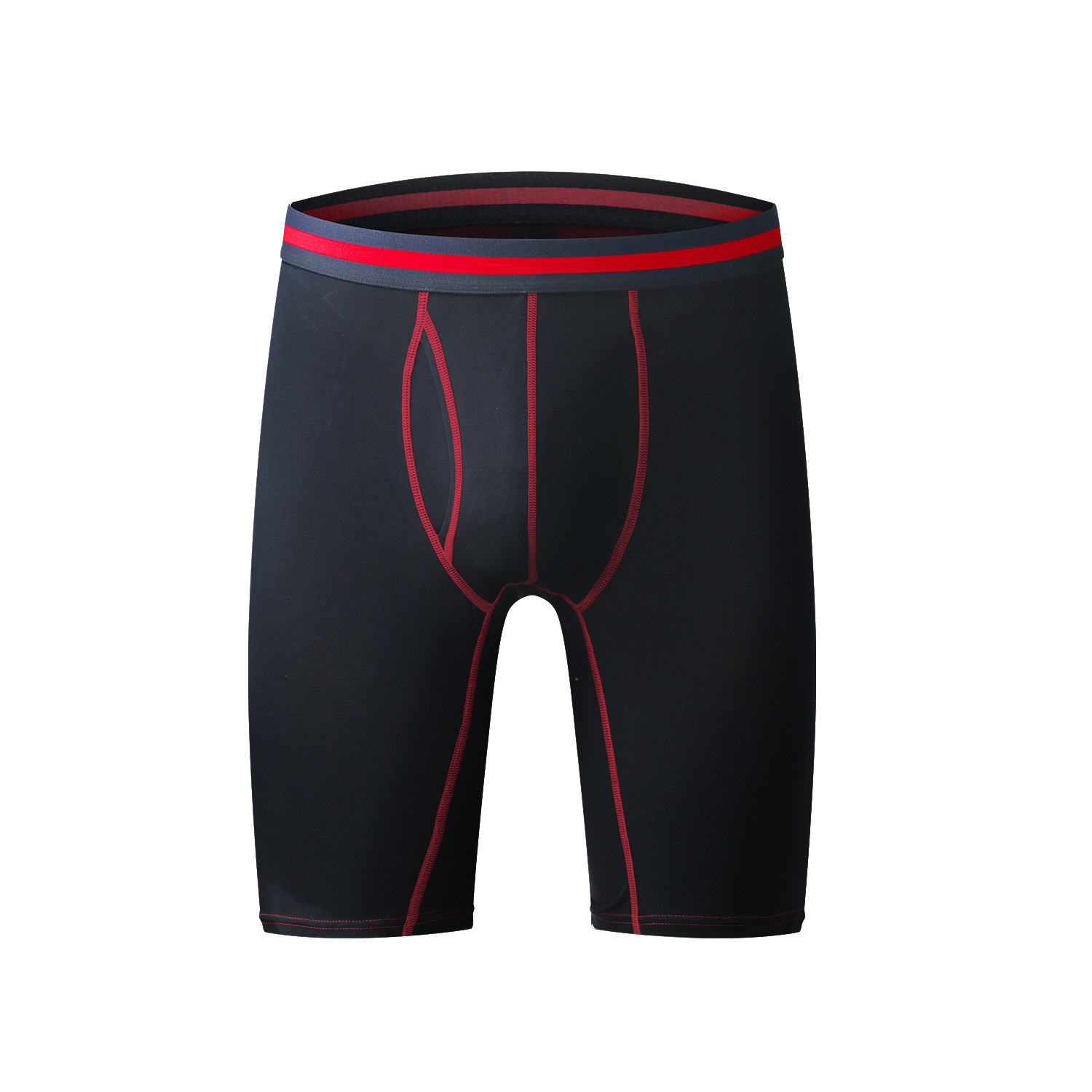 Athletic Fitness Sportswear Mens Boxer Briefs Underwear Long Leg Compression Running