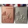 Buy cheap Square Shape Custom Metal Medal 70*50*4mm For Team Badminton Games from wholesalers