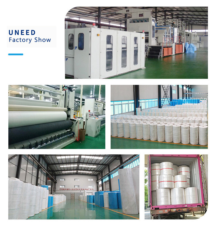 Viscose Bamboo Fiber Polyester Spunlace Nonwoven Fabric Anti Pull