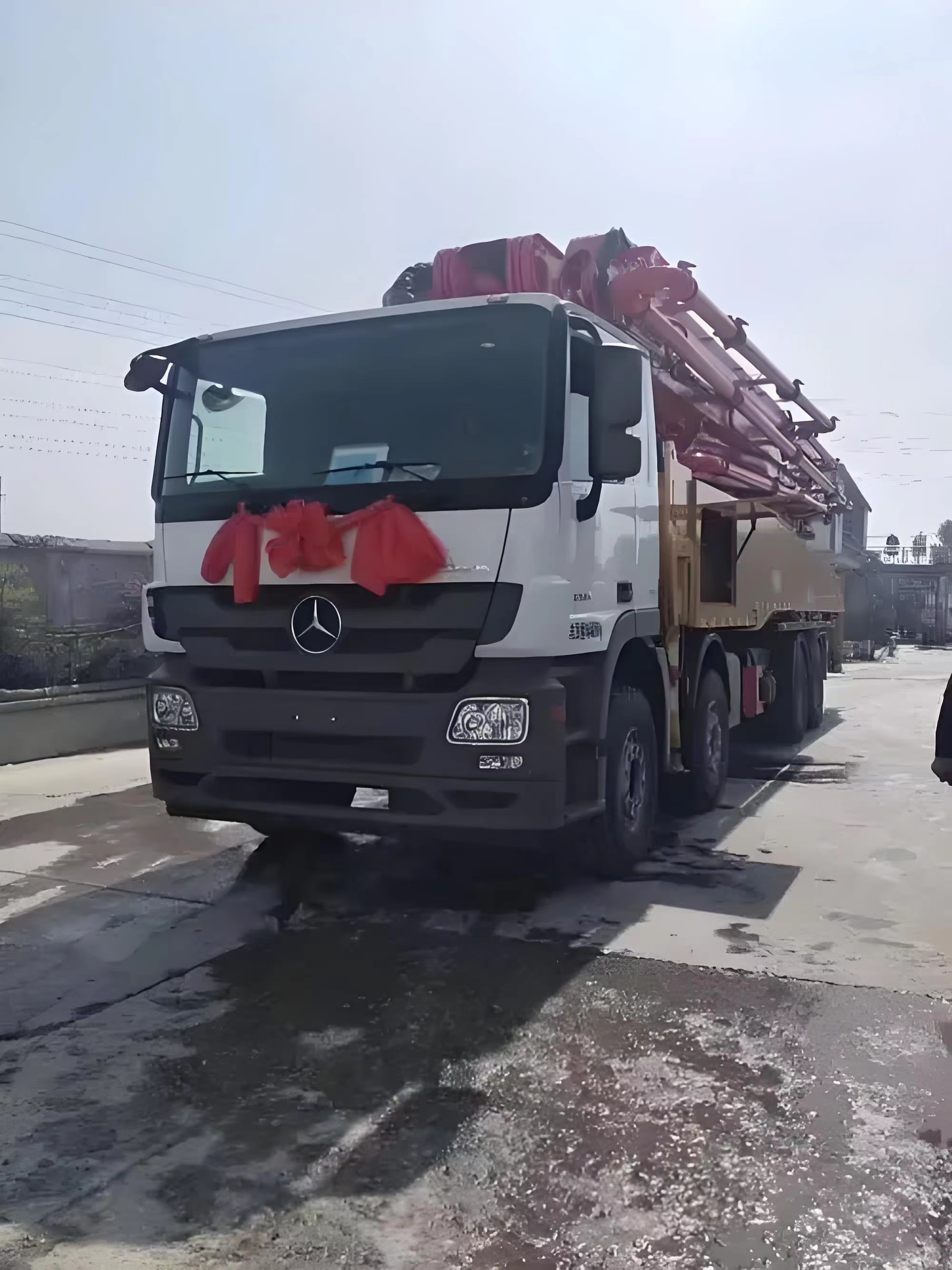 2022 Sany Second Hand Concrete Pump Truck Robust Outrigger Anti Vibration