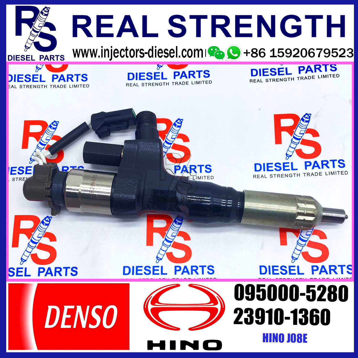 Engine Diesel Fuel Injector 095000-5280 For HINO Truck J08E 23910-1360 23670-E0291 23670-E0290