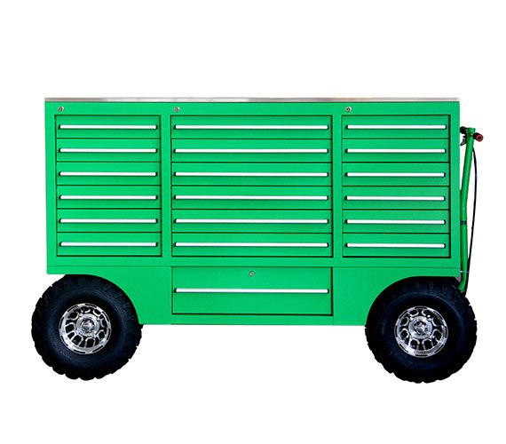 19 Drawers Stainless Steel Top Tool Trolley Cabinet for Iron Car Repair Garage Workshop