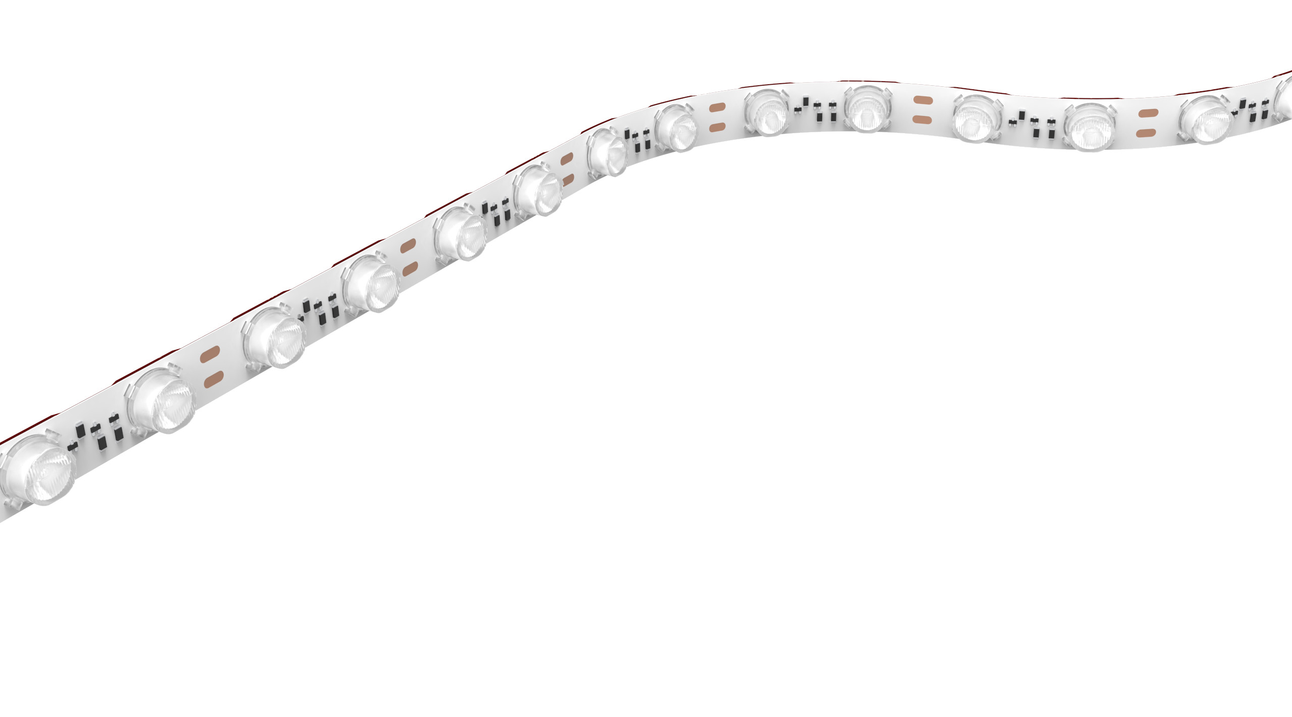 5M IP67 PU Lens Strip Flex Linear Flexible Wall Washer Light 4000K White