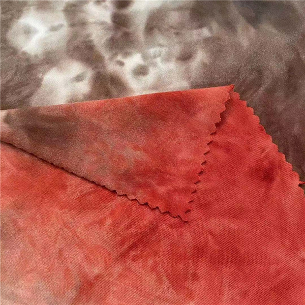 100% Cotton Tie-Dyed Jersey Breathable Sports Fabric 32S 180gsm 160cm