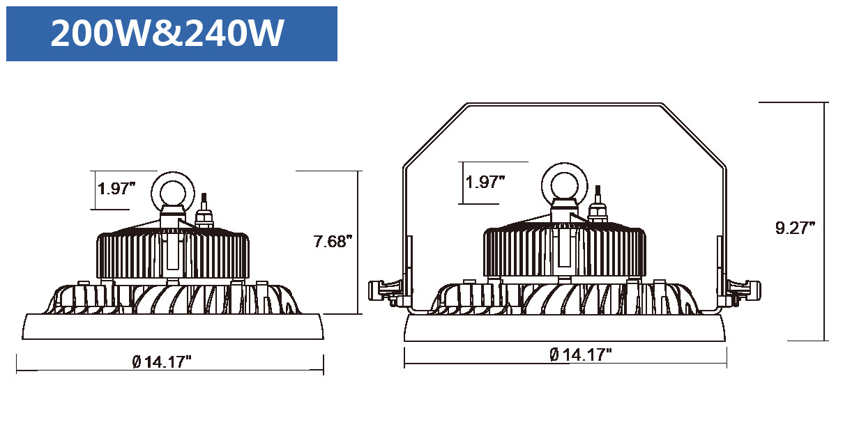 Warehouse Led High Bay Factory Lights 100w Waterproof Outdoor