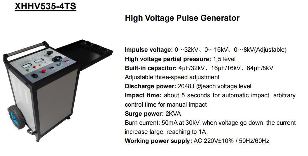 Manufacturer Trolley Surge Generator 8/16/32 Kv Three Voltage High Voltage Pulse Generator