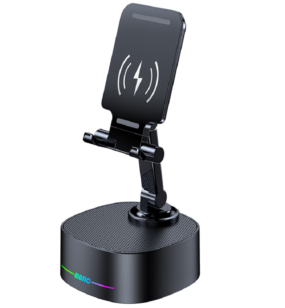 8W Power Output 15W Wireless Charging RGB Ambient Light 2000mAh Battery Bluetooth 5.3 TWS Connection for Outdoor Camping