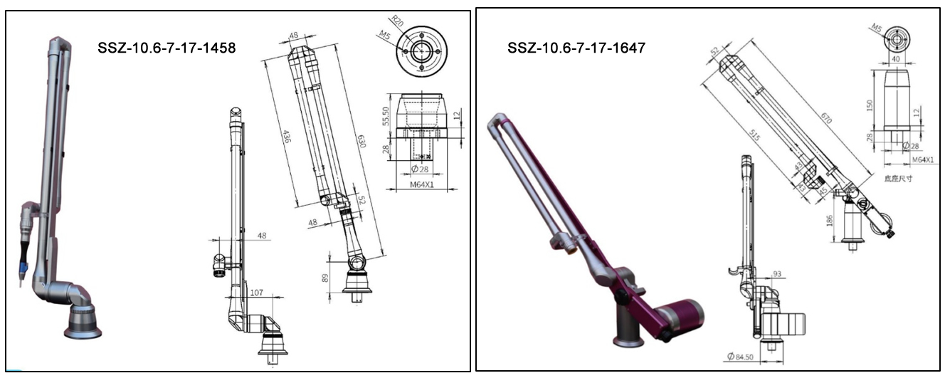 Wavelength 10.6mm Laser Articulated Arms For Beam Delivery