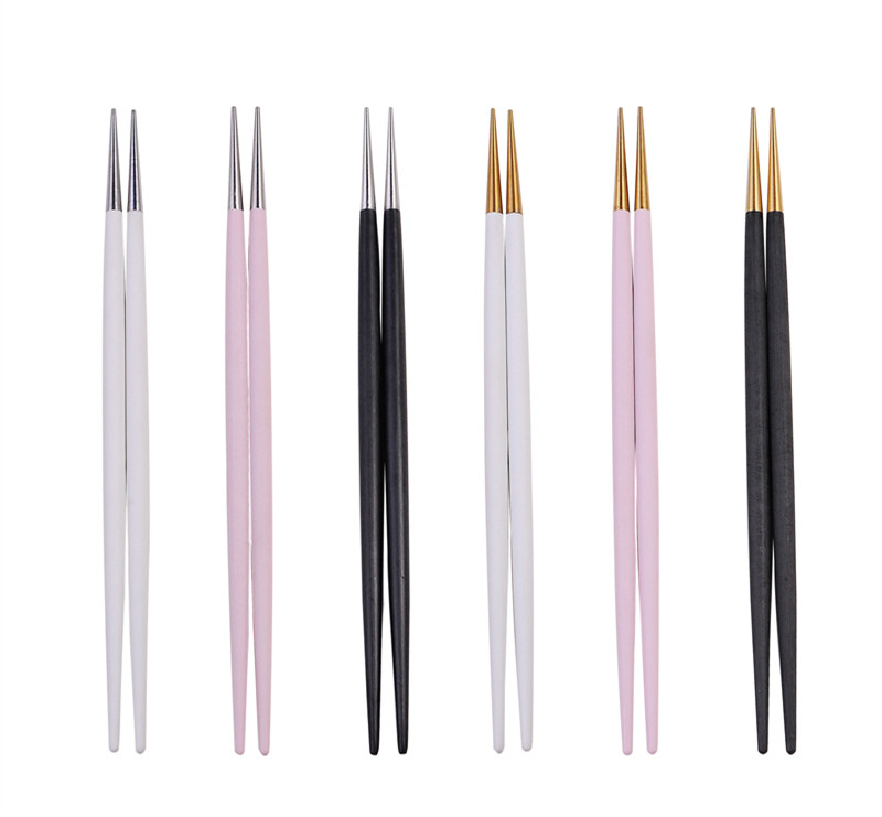 High Quality Korea Hot Sale Resin Chopstick/Stainless Steel Chopsticks With Colors/Kitchenware
