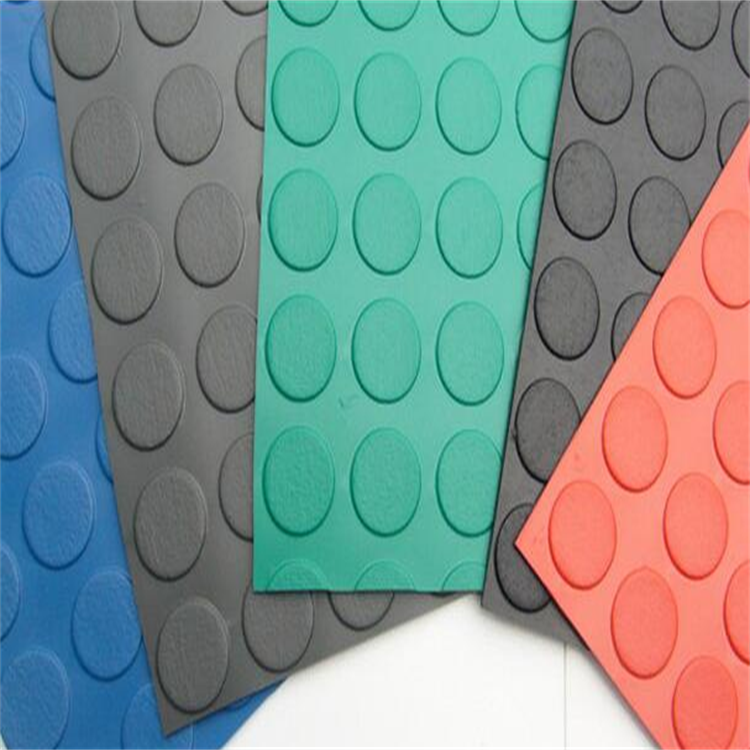 Outdoor PVC Garage Flooring Steel Plate Pattern Beautiful Decoration