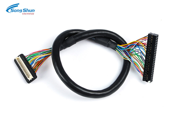 40Pin LVDS Cable Assembly 31Pin Dupont 2.0mm Bare Copper Conductor High Speed Video