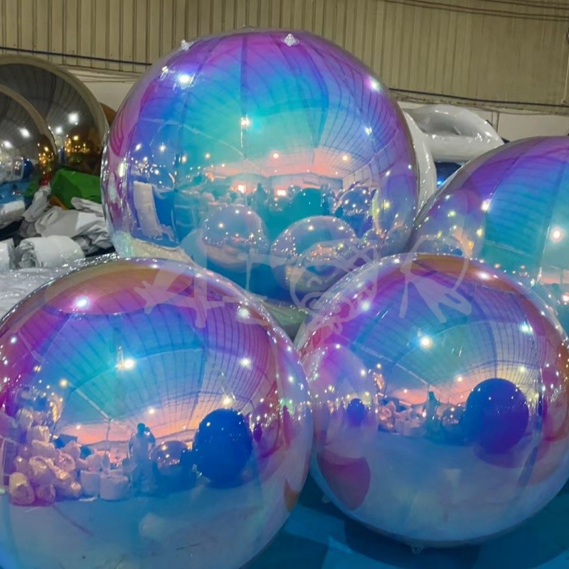 Anging Inflatable Mirror Ball Mirror Balloon Giant Mirror Sphere For Decoration Sealed Gold/Silver Ball