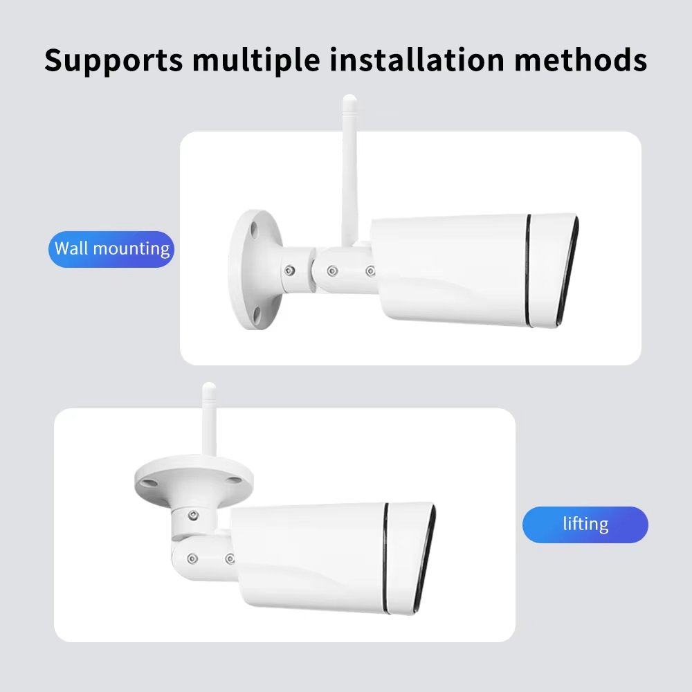 4MP Waterproof Night Vision IP WiFi Bullet CCTV Network Camera With Audio Tuya Smart Home Security Wireless CCTV Camera