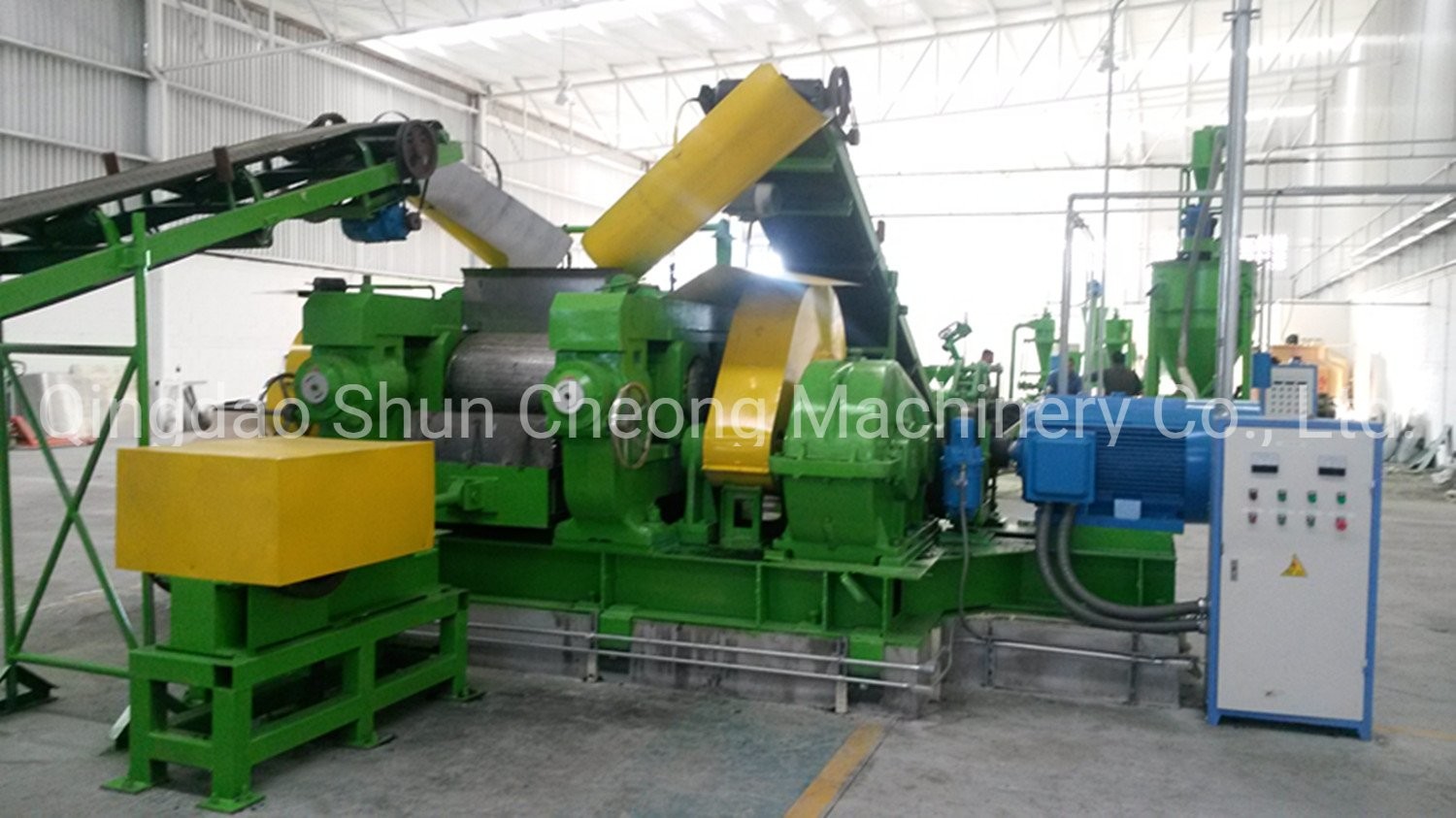 Professional OTR Waste Truck Tire Recycling Line/Tyre Powder Making Machinery