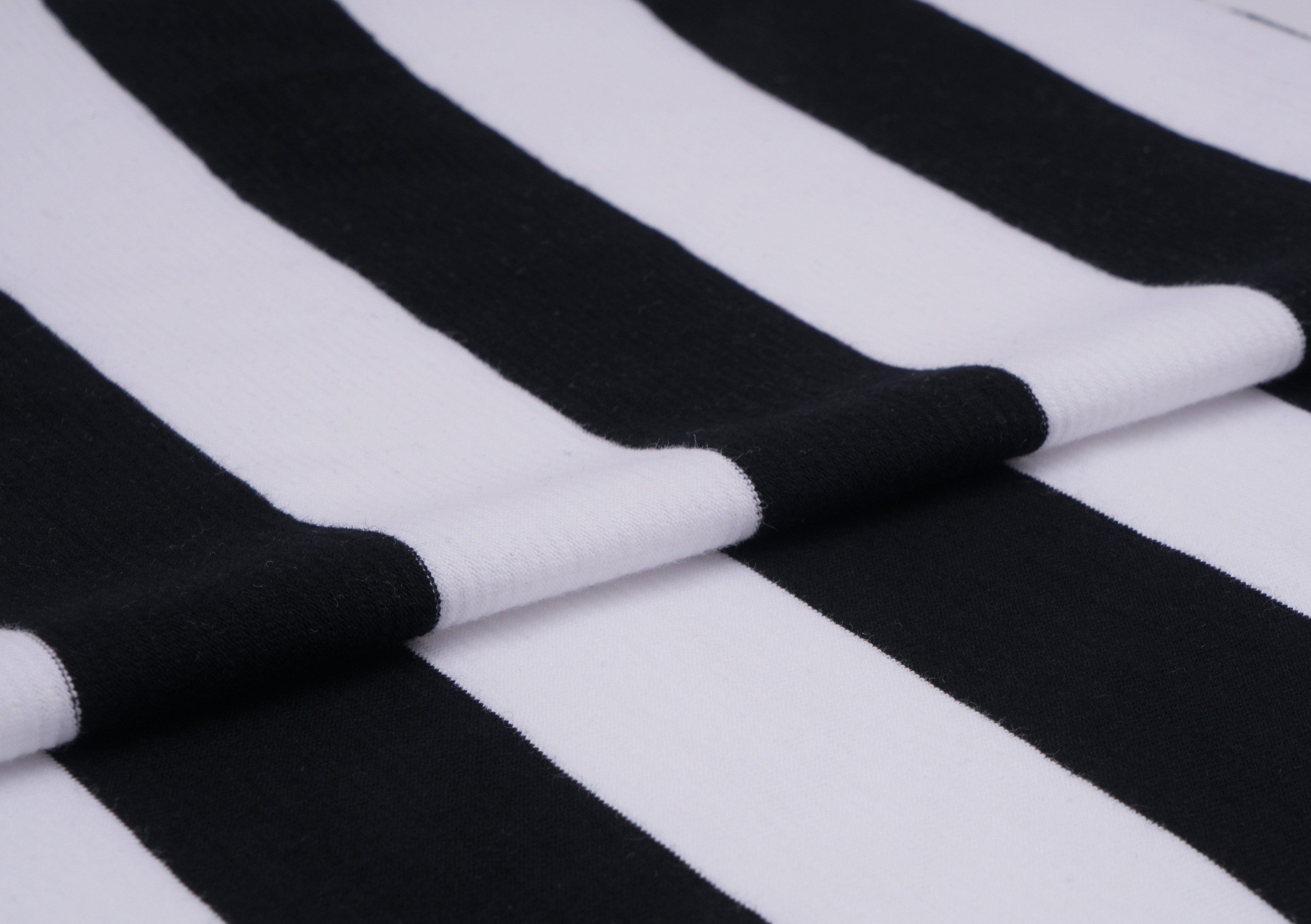 Skin-Friendly Comfortable And Smooth Striped Knit Fabric For Casual Wear