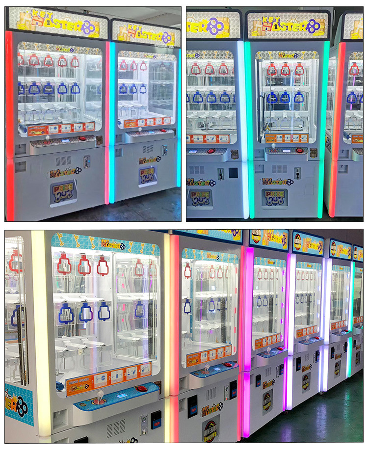 Golden Skill Crane Key Master Game Machine with Bill Acceptor Mini 9 Hole Shoes Vending