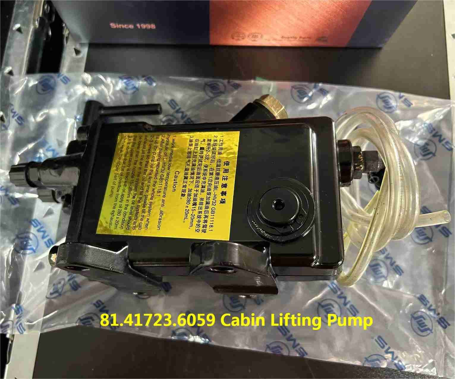 81.41723.6059 Cabin Lifting Pump Shacman Truck Parts