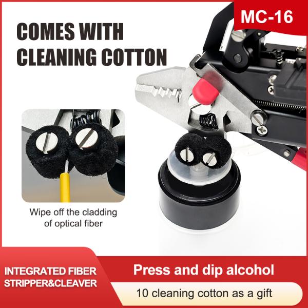 High quality MC-16 integrated fiber optic cutter multifunctional fiber stripper