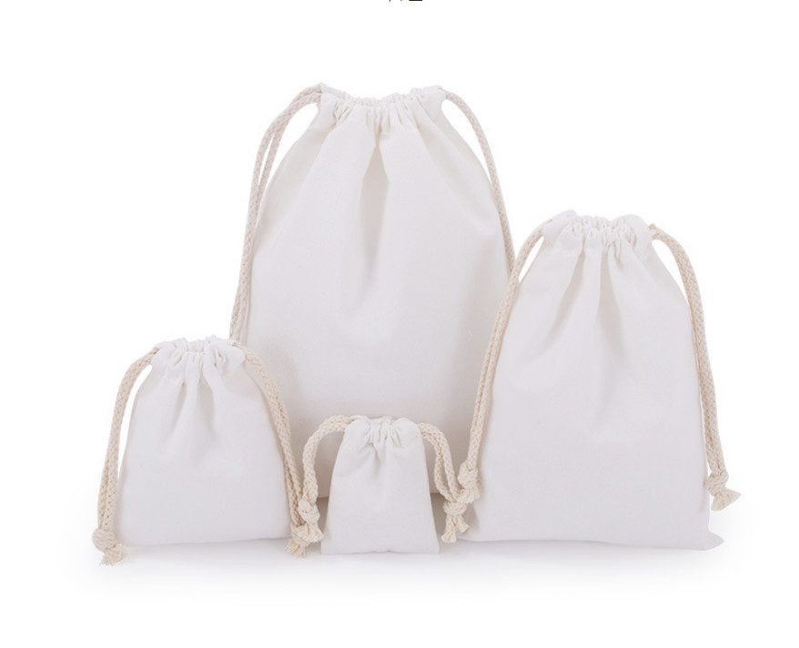 Dust Custom Muslin Drawstring Bags Bulk 7x10cm