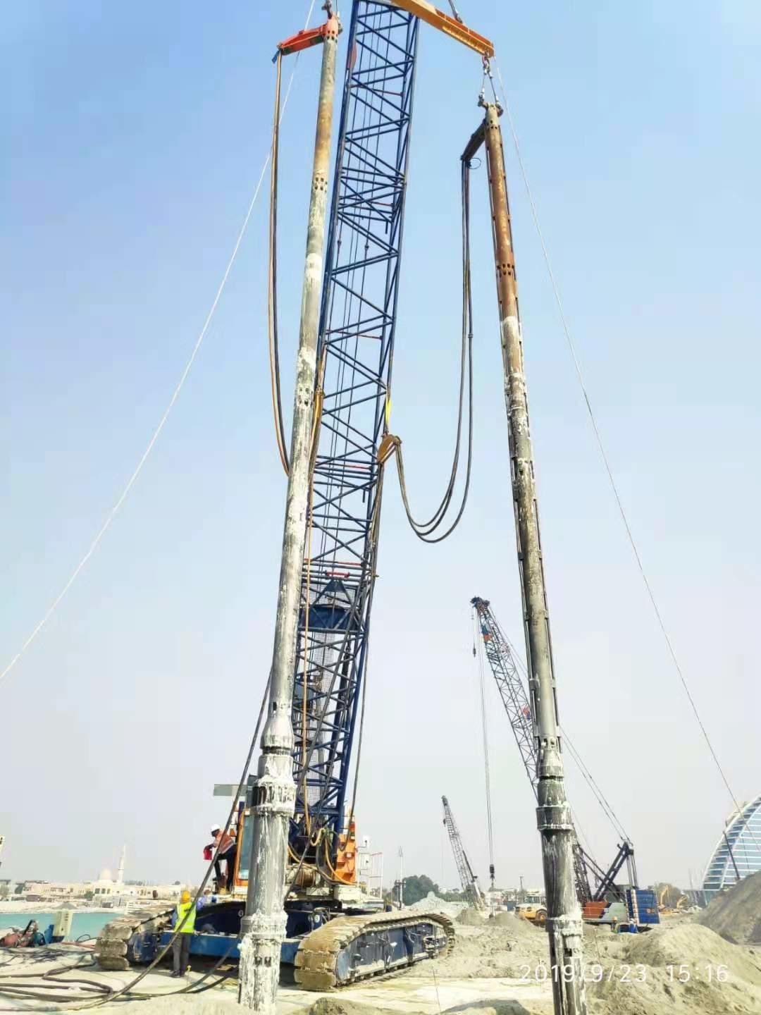 Pile Driver Vibroflotation Strengthen Foundation Vibroflot Equipment Of Shear Capacity 260kw
