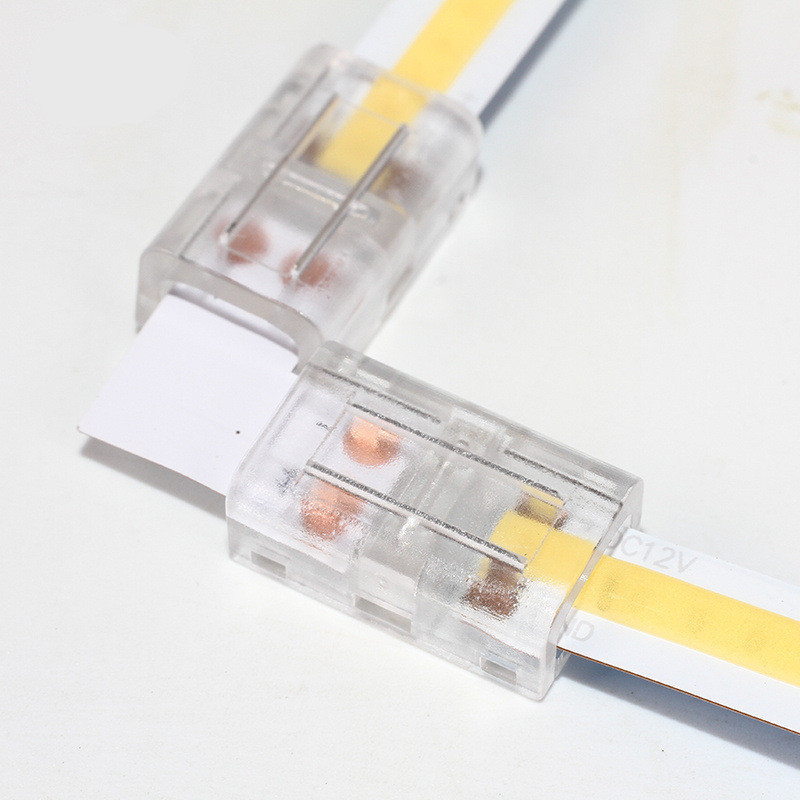 Cross-shaped Transparent COB Strip Light with 8mm 10mm Connector High Conductivity | Easy Installation for Home, Retail & Industrial Lighting