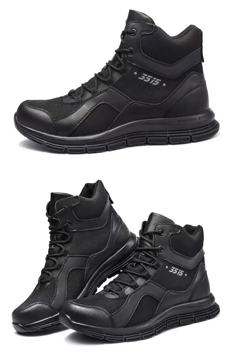 Outdoor men non-slip wear-resistant short boots training desert boots tactical boots