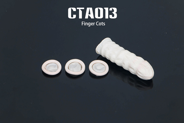 Eco - friendly Soft Skin Color Rubber ESD Finger Cots For Protection