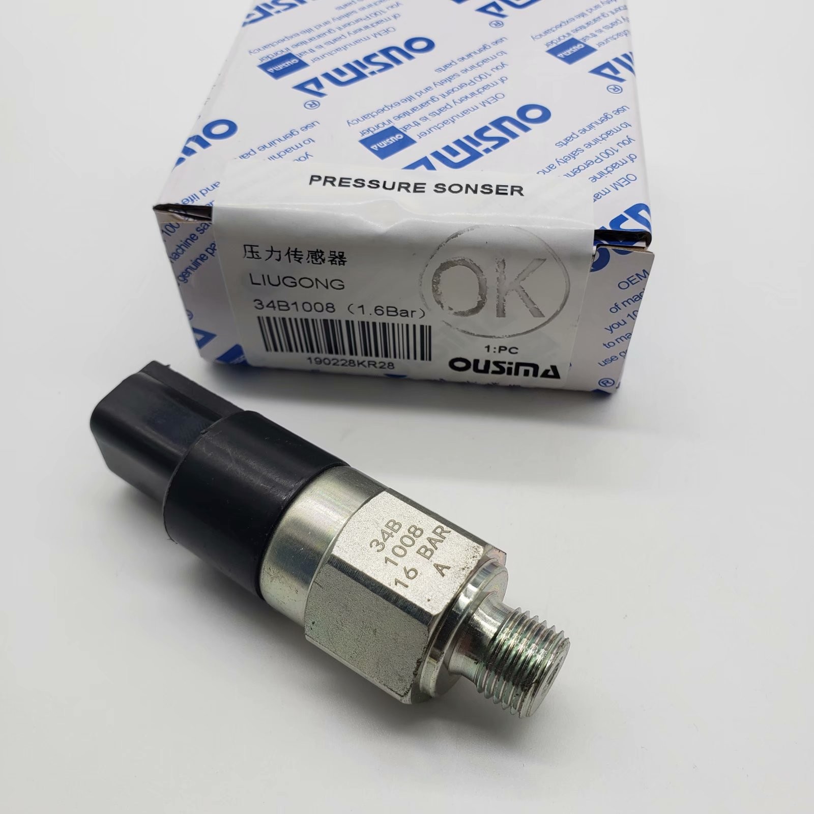 OUSIMA Eletric Excavator 34B1008 1.6 Bar Pressure Sensor