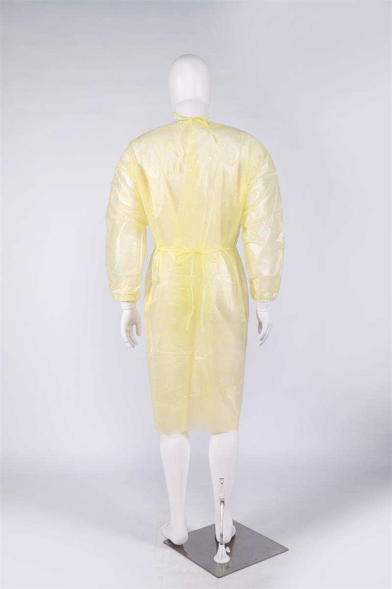 PP isolation disposable visitor gown medical supplies doctor nurse yellow isolation gown