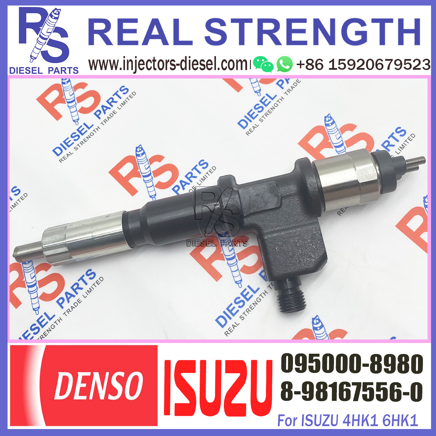 Diesel Fuel Common Rail Injector Replacement 095000-8980 8-98167556-2