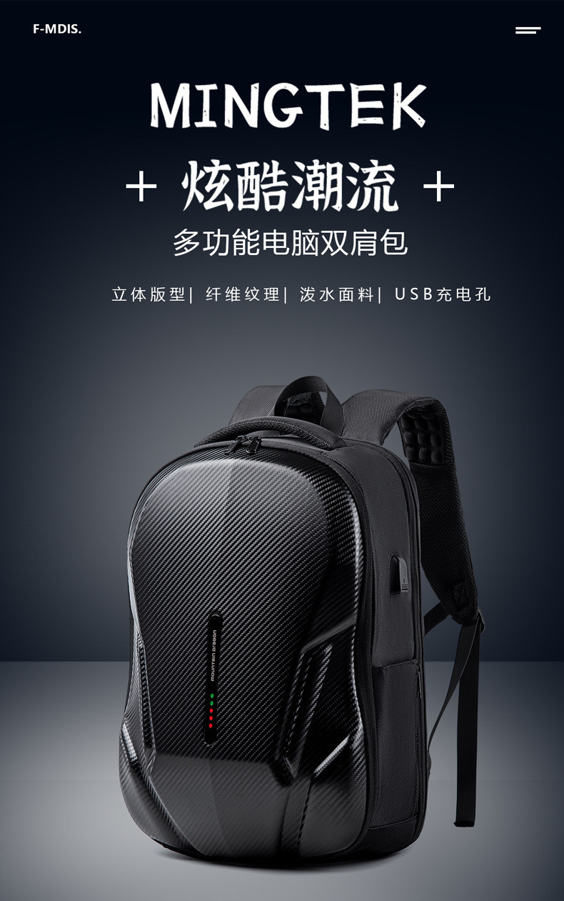 NEW BUSINESS BACKPACK DAILY COMMUTER BACKPACK MEN'S LARGE CAPACITY SHOCK-ABSORBING WATERPROOF SCHOOLBAG LAPTOP BAG