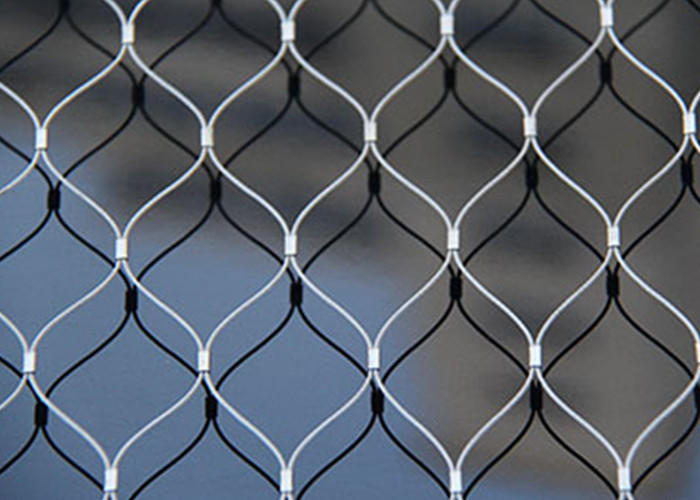 8m Width Stainless Steel Wire Rope Netting Mesh Screen