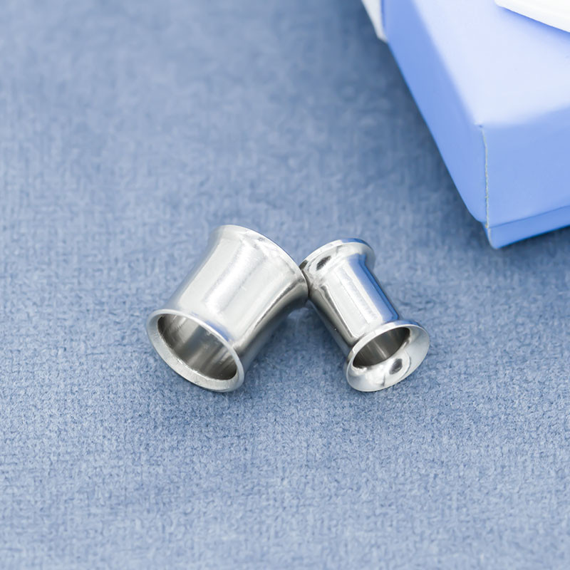 Ear Gauges Double Flares Stainless Steel Ear Tunnels Plugs Decoration Jewelry