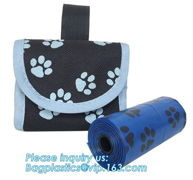 High Quality Eco-friendly Degradable Fashion With Printing Doggy Pet Dog Waste Poop Bags, Eco friendly pet dog waste poo