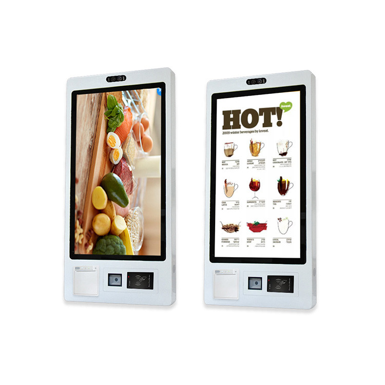 Floor Stand Self Ordering Kiosk With QR And RFID Reader For Secure Transactions