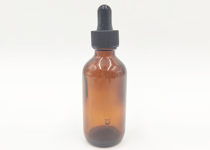 50ml Dropper Amber Glass Cosmetic Bottles Portable For Perfume Packaging