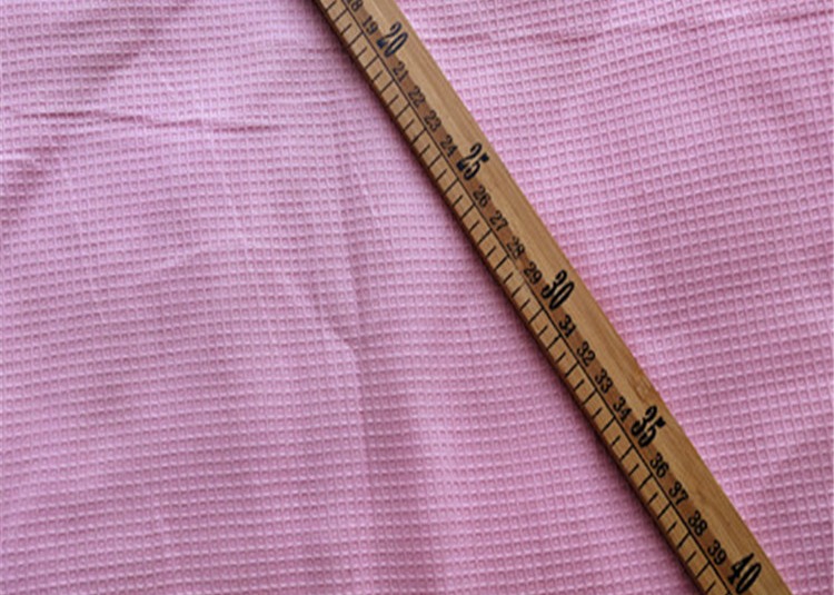 100%cotton knitted fabric popular in autumn/winter CVC waffle fabric for hotel pajamas, nightgowns and slippers