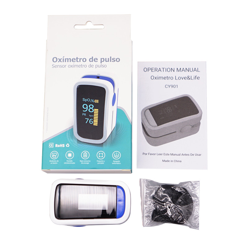 Multifunction Heal Force Pulse Oximeter ROHS Home Oxygen Saturation Monitor With Alarm